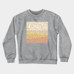 Spotted gradient. yellow. orange. spots. Crewneck Sweatshirt